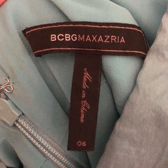 BCBG teal bow dress size 6 - Picture 3 of 3